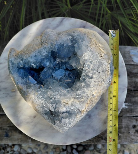 2kg celestite open heart - open,
