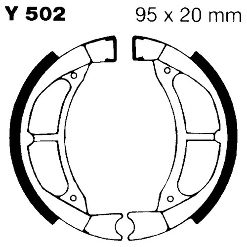 Pair brake jaws - brake,
