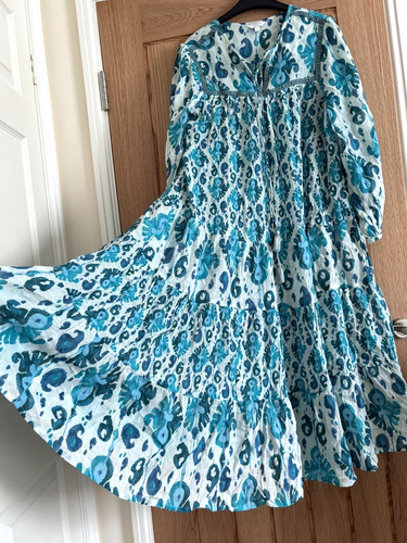 Monsoon turquoise batik voile - monsoon,