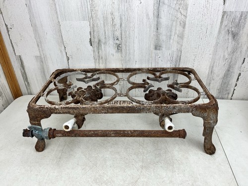 Vintage cast iron dual - cast,