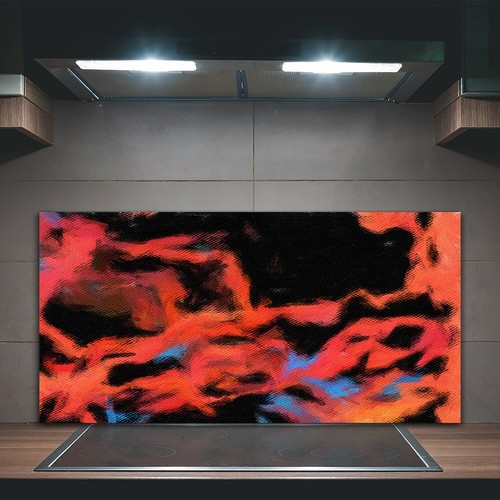 Kitchen splashback toughened - kitchen,
