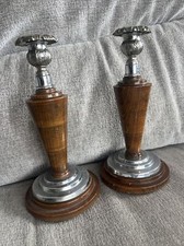 Pair Of Art Deco Wood And