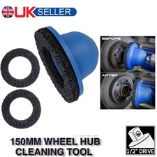 WHEEL HUB DISC BRAKE CLEANING TOOL 1/2" DRIVE GRINDING CLEANER ATTACHMENT & PAD