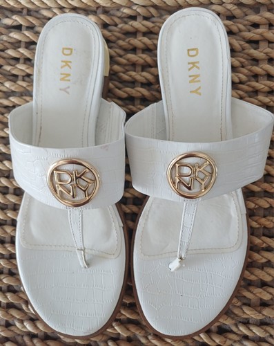 Dkny flip flop sandals white - flip,