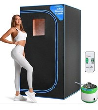 SereneLife Portable Steam Sauna, with Remote Control Timer, Home Sauna Tent,...
