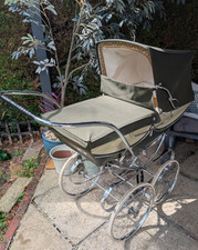 Silver Cross Wilson Milano Coach Built Pram Green / Cream Chrome (Full Size)