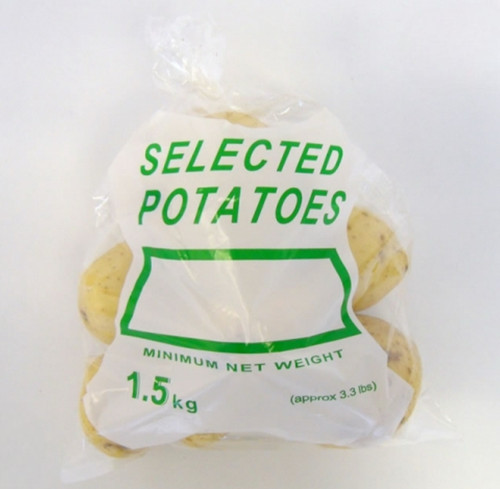 Clear polythene potato bags - polythene,