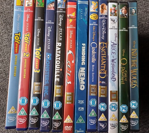 Bulk lot dvds - 12, (disney