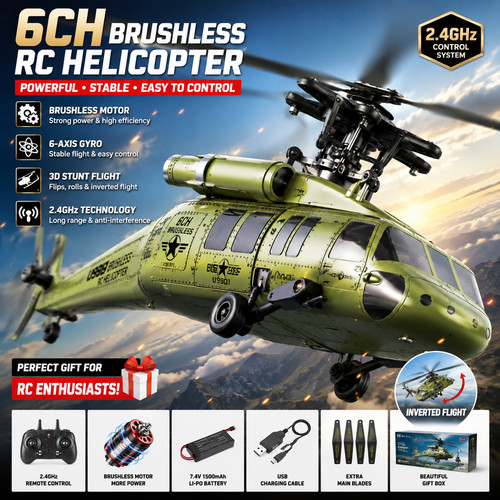 Helicopter brushless 6ch - rc,