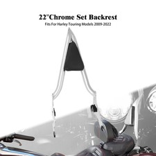 Chrome passenger backrest - 22"chrome,