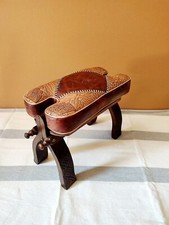 Camel Saddle Stool, Wooden
