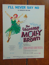 I'll Never Say No from The Unsinkable Molly Brown Vintage Sheet Music
