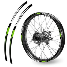 For HONDA CRF 450L 19-20  Wheel Stickers Rim 21" 18" Dirt Bike R02B Green