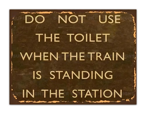 Not use toilet metal - use,
