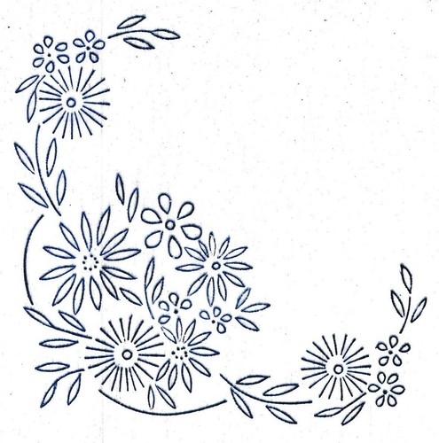 Vintage embroidery transfer - vintage,