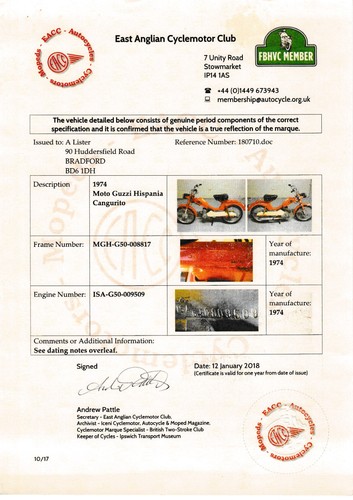 Moto guzzi hispania - moto, cangurito