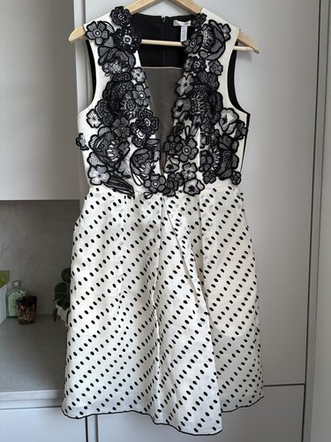 Erdem floral appliqué black