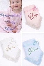 Personalised Baby Shawl