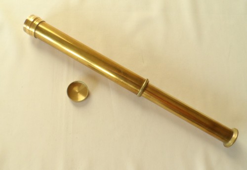 Brass pocket telescope - brass,