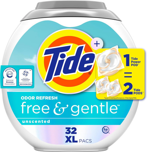 Tide free and gentle odor - free,