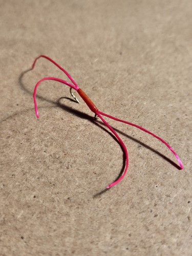 Red bloodworm fly fishing - 3, x