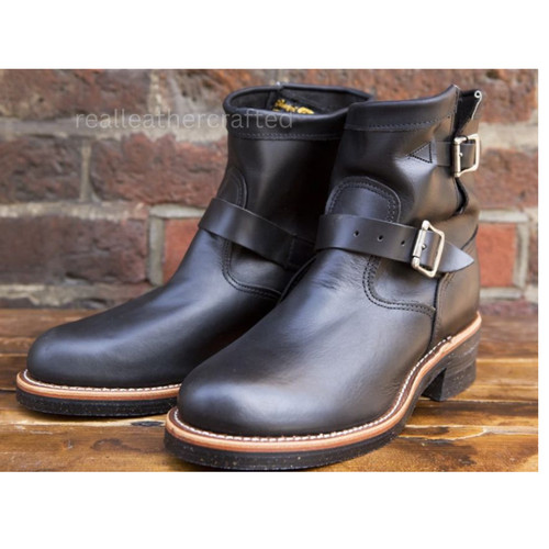 Short boots black - black, leather