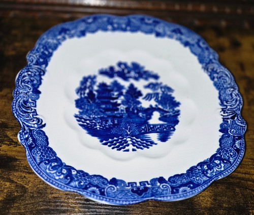 Antique blue willow wedgwood - blue, &