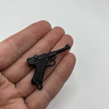Toy plastic  WW2 German Luger Pistol Action Man Figure Made in Hong Kong