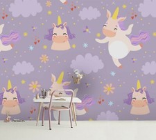 3D Unicorn Pattern Wallpaper