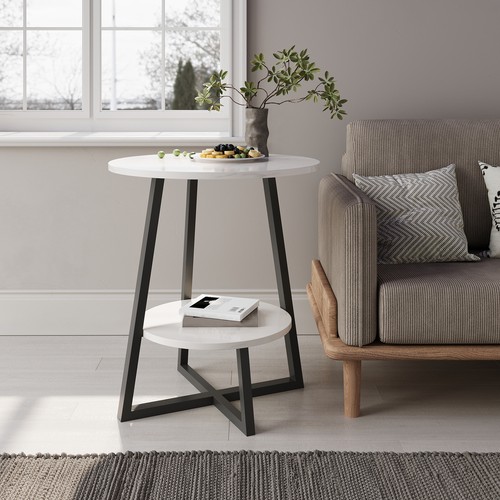 Modern white marble tier - modern,