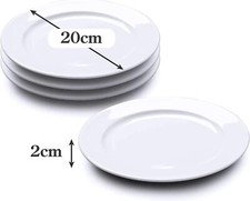 White Porcelain Round Plates