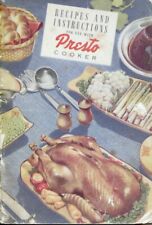 Vintage Presto cooker recipes and instructions booklet, 62 pages 1960s