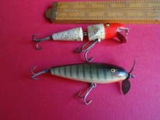 2 VINTAGE AMERICAN LURES PFLUEGER  PALOMINE & UNNAMED SHAKESPEARE EXAMPLE
