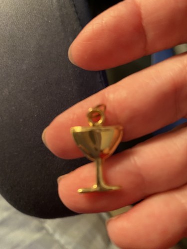 Gold 14kt charm martini - gold,