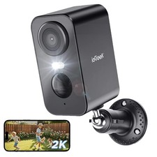 2K Security Camera Battery Operated House Home CCTV Systems Color Night Vision