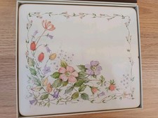 Vintage Clover Leaf Melamine Table Mats Country Diary boxed 9" x 8"