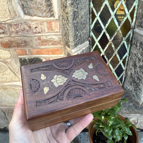 Wooden storage box jewellery - box,