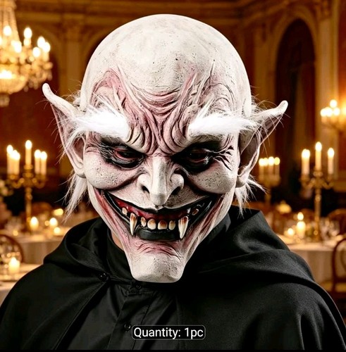 Horror grey latex - latex, face