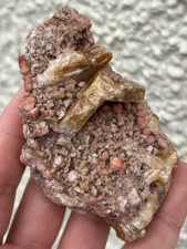 Orange baryte dolomite with - orange, on