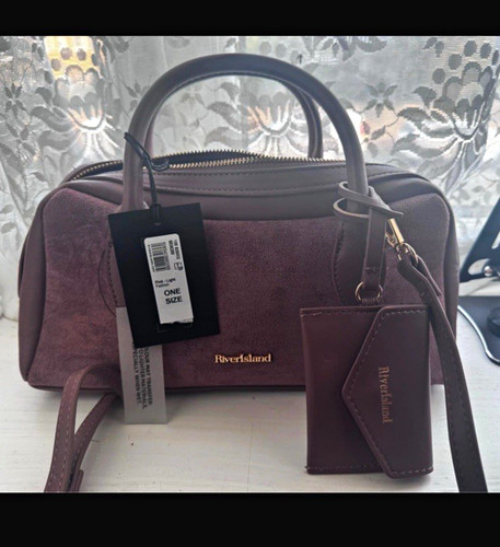 River island pink suede - pink, faux
