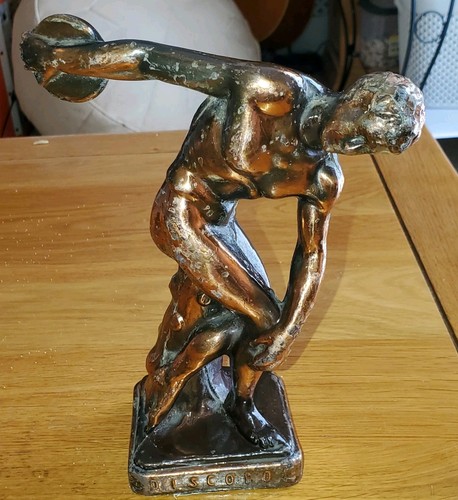 Vintage statue copper - copper, myron's
