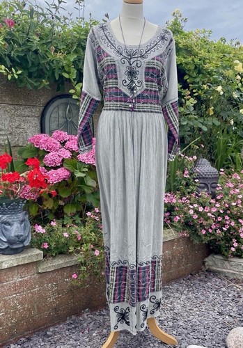 Maxi dress vintage indian - maxi,