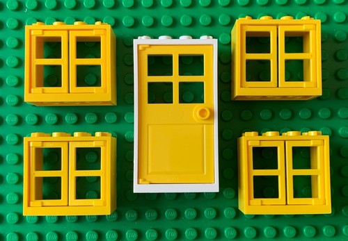 Lego windows door set - door,