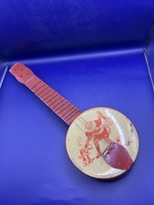 Antique Toy Lithograph Banjo