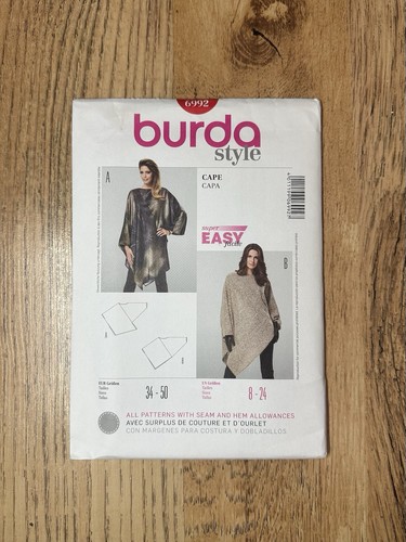 Burda style woman - woman, cape