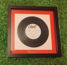 Stoke City 1972 Box Display Record 45 Single George Eastham Signed 11" x 11" 