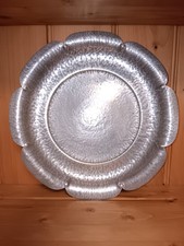 A.M & Co. Hammered Pewter Tray