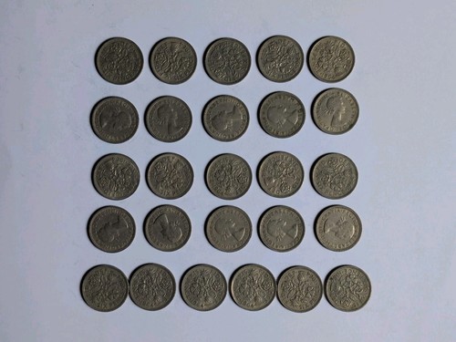 Joblot british sixpence - joblot,