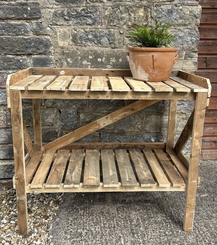 Rustic potting garden table - potting,