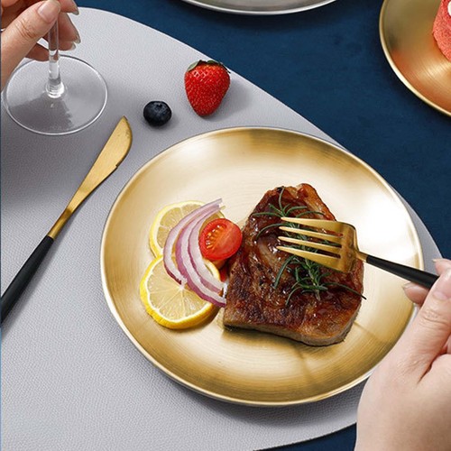 Stainless steel dinner plates - dinner,